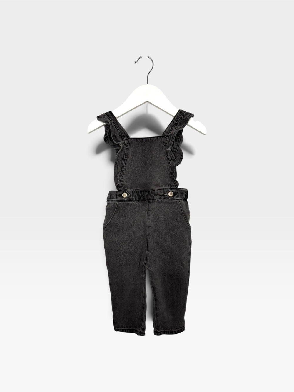 ⭐️ 5/$30 Zara Kids Denim Jumpsuit Overalls size 9-12M